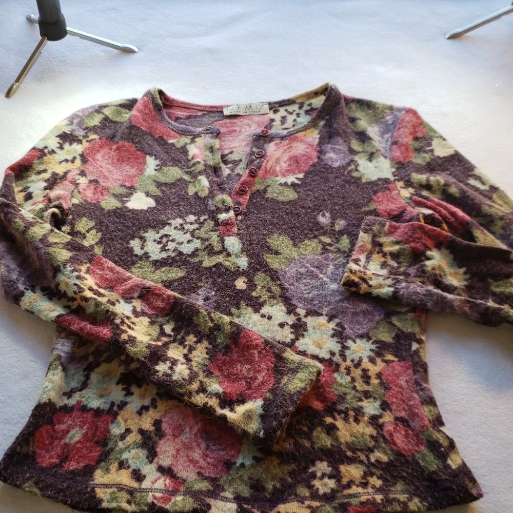 Nemo Sweater Floral Angora/Alpaca XS